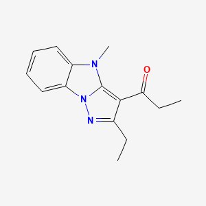 1-(2-ethyl-4-methyl-4H-pyrazolo[1,5-a]benzimidazol-3-yl)-1-propanone