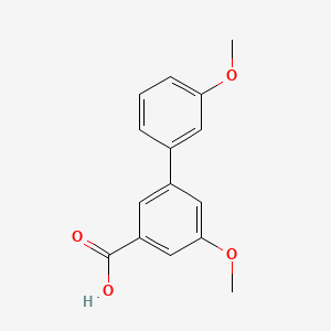 molecular formula C15H14O4 B567699 5-Methoxy-3-(3-methoxyphenyl)benzoic acid CAS No. 1261970-38-0