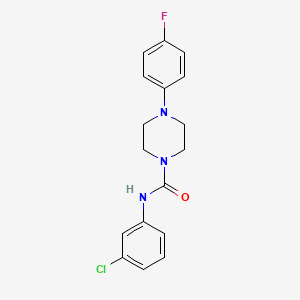 B5677032 N-(3-chlorophenyl)-4-(4-fluorophenyl)-1-piperazinecarboxamide CAS No. 5697-07-4