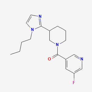 3-{[3-(1-butyl-1H-imidazol-2-yl)piperidin-1-yl]carbonyl}-5-fluoropyridine