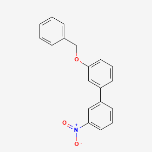 molecular formula C19H15NO3 B567705 1-(苄氧基)-3-(3-硝基苯基)苯 CAS No. 1355248-16-6