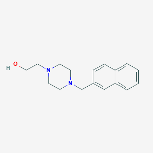 molecular formula C17H22N2O B5677085 2-[4-(2-naphthylmethyl)-1-piperazinyl]ethanol 