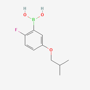 molecular formula C10H14BFO3 B567711 2-氟-5-异丁氧基苯硼酸 CAS No. 1217500-65-6