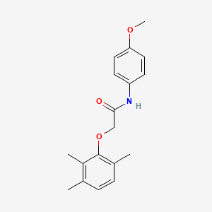 molecular formula C18H21NO3 B5677139 N-(4-methoxyphenyl)-2-(2,3,6-trimethylphenoxy)acetamide 