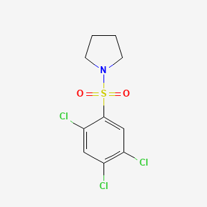 molecular formula C10H10Cl3NO2S B5677148 1-[(2,4,5-trichlorophenyl)sulfonyl]pyrrolidine 
