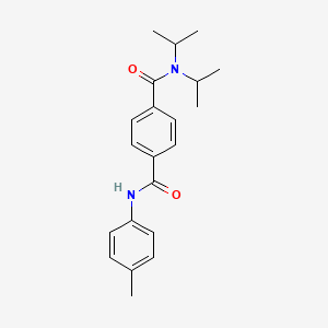 molecular formula C21H26N2O2 B5677157 N,N-diisopropyl-N'-(4-methylphenyl)terephthalamide 