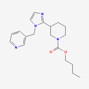 molecular formula C19H26N4O2 B5677191 butyl 3-[1-(pyridin-3-ylmethyl)-1H-imidazol-2-yl]piperidine-1-carboxylate 