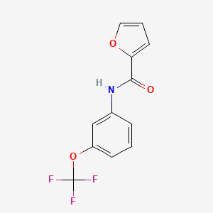 molecular formula C12H8F3NO3 B5677203 N-[3-(trifluoromethoxy)phenyl]-2-furamide 