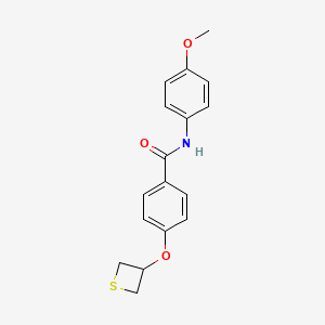 N-(4-methoxyphenyl)-4-(3-thietanyloxy)benzamide