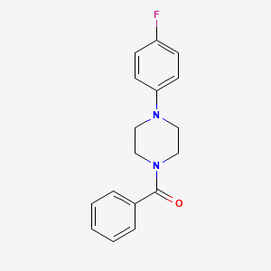 molecular formula C17H17FN2O B5677550 1-benzoyl-4-(4-fluorophenyl)piperazine 