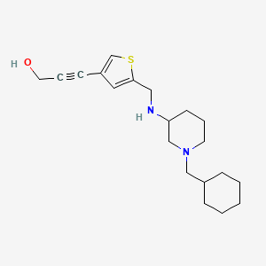 molecular formula C20H30N2OS B5677617 3-[5-({[1-(cyclohexylmethyl)-3-piperidinyl]amino}methyl)-3-thienyl]-2-propyn-1-ol 