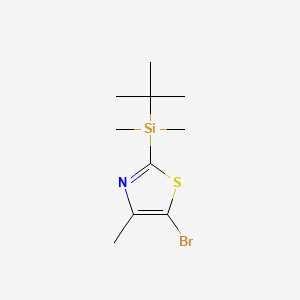 B567762 5-Bromo-2-(tert-Butyldimethylsilyl)-4-methylthiazole CAS No. 1245782-59-5