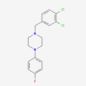 molecular formula C17H17Cl2FN2 B5677631 1-(3,4-dichlorobenzyl)-4-(4-fluorophenyl)piperazine 