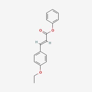 molecular formula C17H16O3 B5677636 phenyl 3-(4-ethoxyphenyl)acrylate 