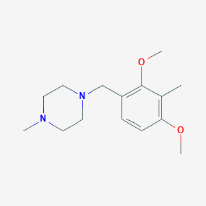 molecular formula C15H24N2O2 B5677639 1-(2,4-dimethoxy-3-methylbenzyl)-4-methylpiperazine 
