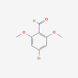 molecular formula C9H9BrO3 B567764 4-溴-2,6-二甲氧基苯甲醛 CAS No. 1354050-38-6