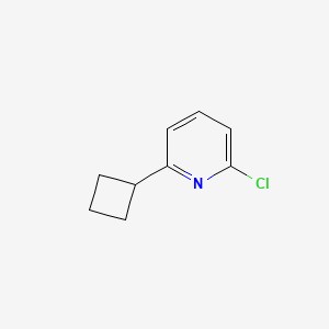 molecular formula C9H10ClN B567765 2-Chloro-6-cyclobutylpyridine CAS No. 1369827-66-6