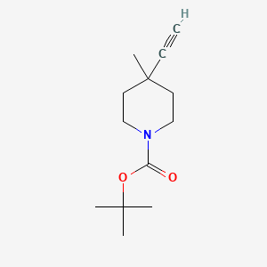 B567766 1-Boc-4-ethynyl-4-methylpiperidine CAS No. 1363383-17-8