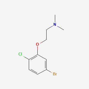 B567768 2-(5-Bromo-2-chlorophenoxy)-N,N-dimethylethanamine CAS No. 1245563-12-5