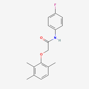 molecular formula C17H18FNO2 B5677684 N-(4-fluorophenyl)-2-(2,3,6-trimethylphenoxy)acetamide 