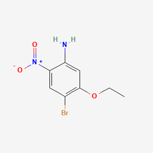 molecular formula C8H9BrN2O3 B567769 4-Bromo-5-ethoxy-2-nitroaniline CAS No. 1242336-59-9