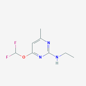molecular formula C8H11F2N3O B5677762 4-(difluoromethoxy)-N-ethyl-6-methyl-2-pyrimidinamine 