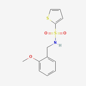 molecular formula C12H13NO3S2 B5677776 N-(2-methoxybenzyl)-2-thiophenesulfonamide 