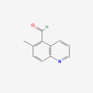 molecular formula C11H9NO B567779 6-甲基喹啉-5-甲醛 CAS No. 1211489-16-5