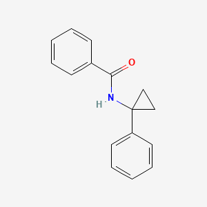 molecular formula C16H15NO B5677800 N-(1-phenylcyclopropyl)benzamide 