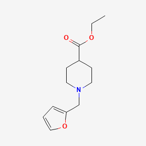 molecular formula C13H19NO3 B5677809 ethyl 1-(2-furylmethyl)-4-piperidinecarboxylate 