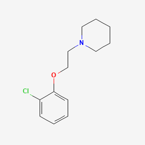 molecular formula C13H18ClNO B5677853 1-[2-(2-chlorophenoxy)ethyl]piperidine 