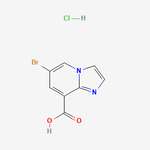 B567787 6-Bromoimidazo[1,2-a]pyridine-8-carboxylic acid hydrochloride CAS No. 1260656-47-0