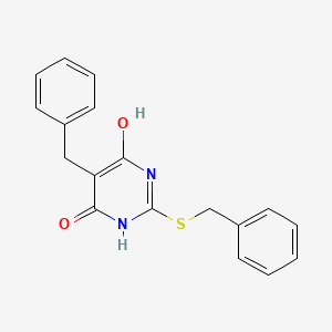 molecular formula C18H16N2O2S B5677875 5-benzyl-2-(benzylthio)-6-hydroxy-4(3H)-pyrimidinone 