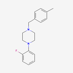 molecular formula C18H21FN2 B5677895 1-(2-fluorophenyl)-4-(4-methylbenzyl)piperazine 