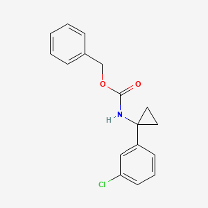 B567793 Benzyl (1-(3-chlorophenyl)cyclopropyl)carbamate CAS No. 1255574-39-0