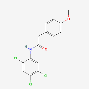 molecular formula C15H12Cl3NO2 B5677935 2-(4-methoxyphenyl)-N-(2,4,5-trichlorophenyl)acetamide 