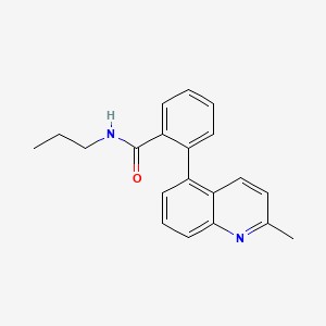 molecular formula C20H20N2O B5677946 2-(2-methylquinolin-5-yl)-N-propylbenzamide 