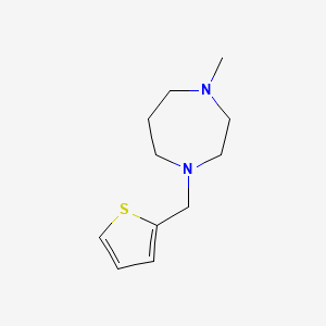 molecular formula C11H18N2S B5677953 1-methyl-4-(2-thienylmethyl)-1,4-diazepane 