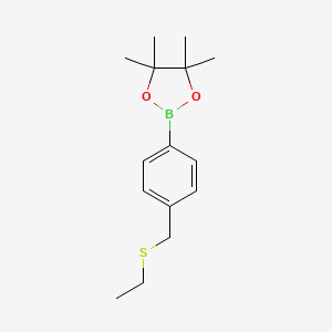4-(Ethylthiomethyl)phenylboronic acid, pinacol ester