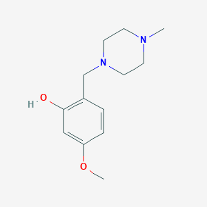 molecular formula C13H20N2O2 B5678033 5-methoxy-2-[(4-methyl-1-piperazinyl)methyl]phenol 