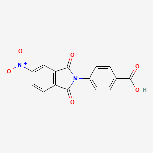 molecular formula C15H8N2O6 B5678047 4-(5-nitro-1,3-dioxo-1,3-dihydro-2H-isoindol-2-yl)benzoic acid 