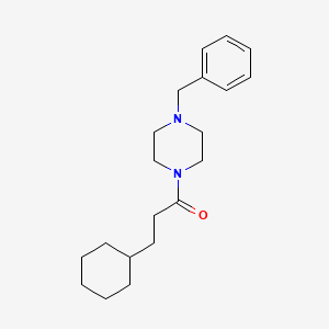 molecular formula C20H30N2O B5678098 1-benzyl-4-(3-cyclohexylpropanoyl)piperazine 