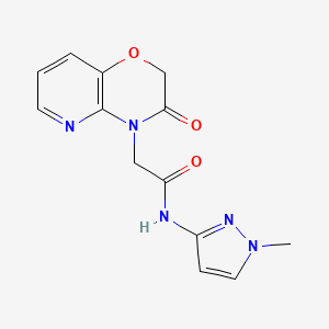 molecular formula C13H13N5O3 B5678107 N-(1-methyl-1H-pyrazol-3-yl)-2-(3-oxo-2,3-dihydro-4H-pyrido[3,2-b][1,4]oxazin-4-yl)acetamide 