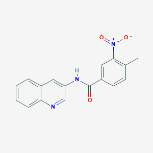 molecular formula C17H13N3O3 B5678146 4-methyl-3-nitro-N-3-quinolinylbenzamide 