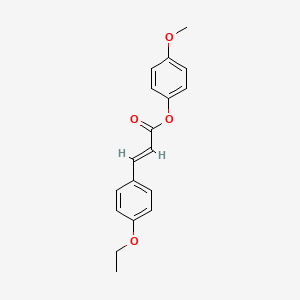 molecular formula C18H18O4 B5678156 4-methoxyphenyl 3-(4-ethoxyphenyl)acrylate 