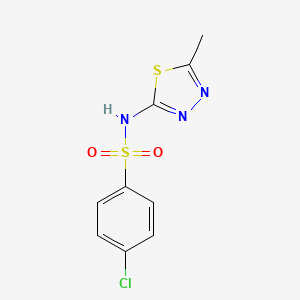 4-chloro-N-(5-methyl-1,3,4-thiadiazol-2-yl)benzenesulfonamide