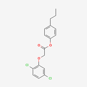 molecular formula C17H16Cl2O3 B5678175 4-propylphenyl (2,5-dichlorophenoxy)acetate 
