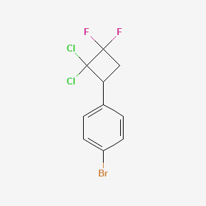 molecular formula C10H7BrCl2F2 B567818 1-溴-4-(2,2-二氯-3,3-二氟环丁基)苯 CAS No. 1352318-34-3
