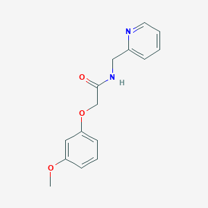 molecular formula C15H16N2O3 B5678186 2-(3-methoxyphenoxy)-N-(2-pyridinylmethyl)acetamide 