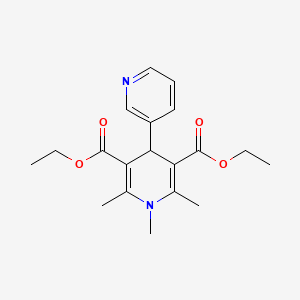 molecular formula C19H24N2O4 B5678215 diethyl 1',2',6'-trimethyl-1',4'-dihydro-3,4'-bipyridine-3',5'-dicarboxylate 